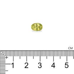 Chrysoberyl OVALE snit Lemon Yellow 2.14 karaat