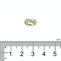 Chrysoberyl OVALE snit Lemon Yellow 2,46 karaat