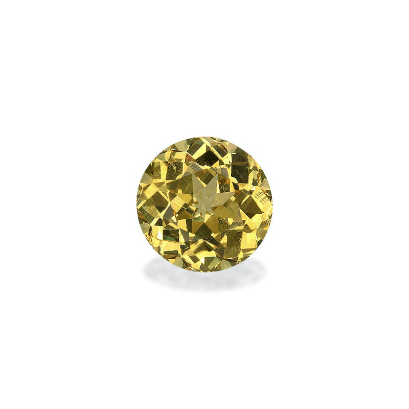 ROUND-cut Grossular Garnet Daffodil Yellow 4.74 carats