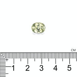 Grote ovale narcisgele Grandite van 3,51 karaat