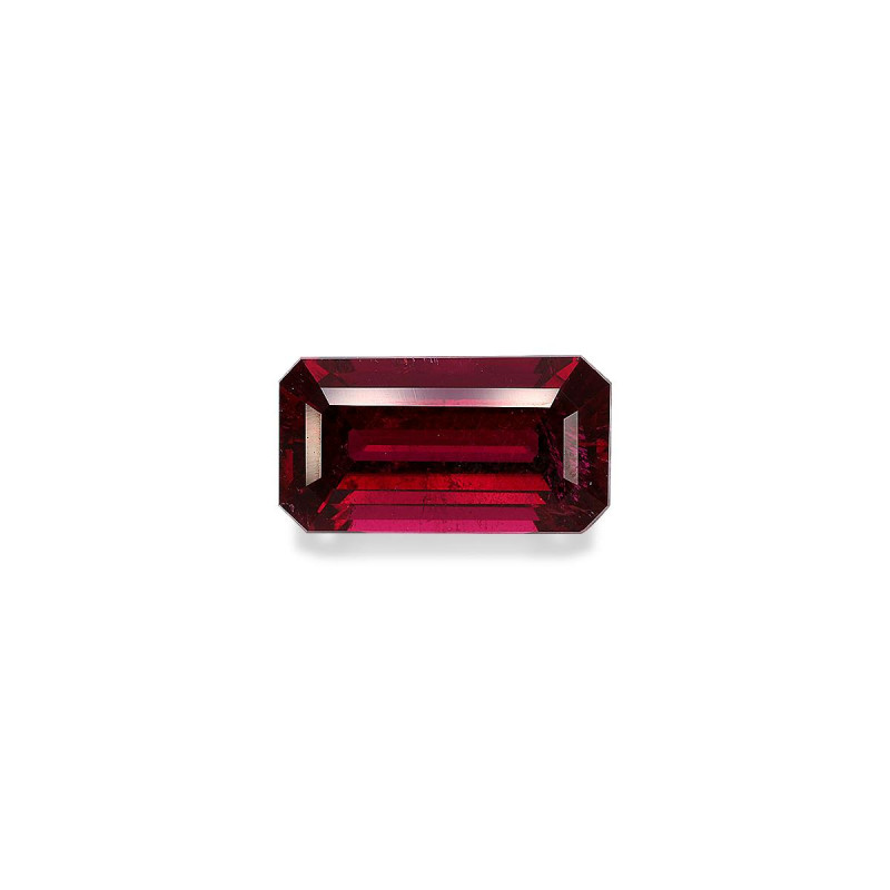 RECTANGULAR-cut Rubellite Tourmaline Rosewood Pink 5.14 carats