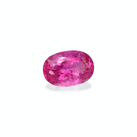 Rubellit lengte OVAL Kaugummirosa 6.78 karaten