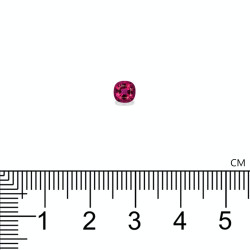 Rubelliet kussen geslepen Roze 0,46 karaat