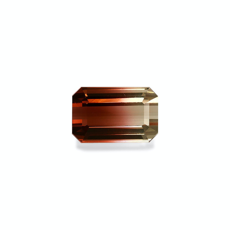 bi colour tourmaline الحجم مستطيلي  8.52 