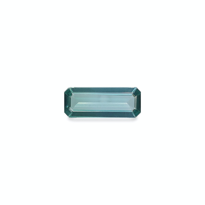 Tourmaline Bleue taille RECTANGULARE Teal Blue 1.42 carats