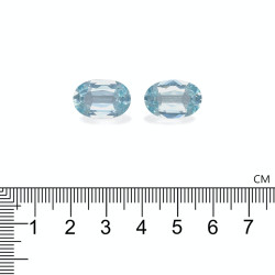 Ovaal geslepen Baby Blauwe Aquamarijn van 12.95 karaat