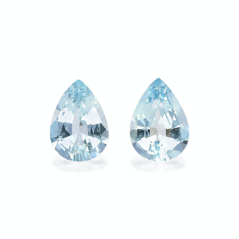 Pear-cut Aquamarine Baby Blue 7.16 carats