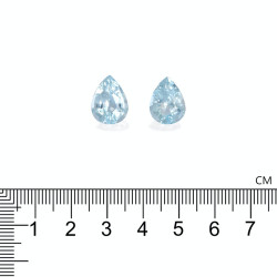 Peervormige Baby Blauwe Aquamarijn van 9,77 karaat