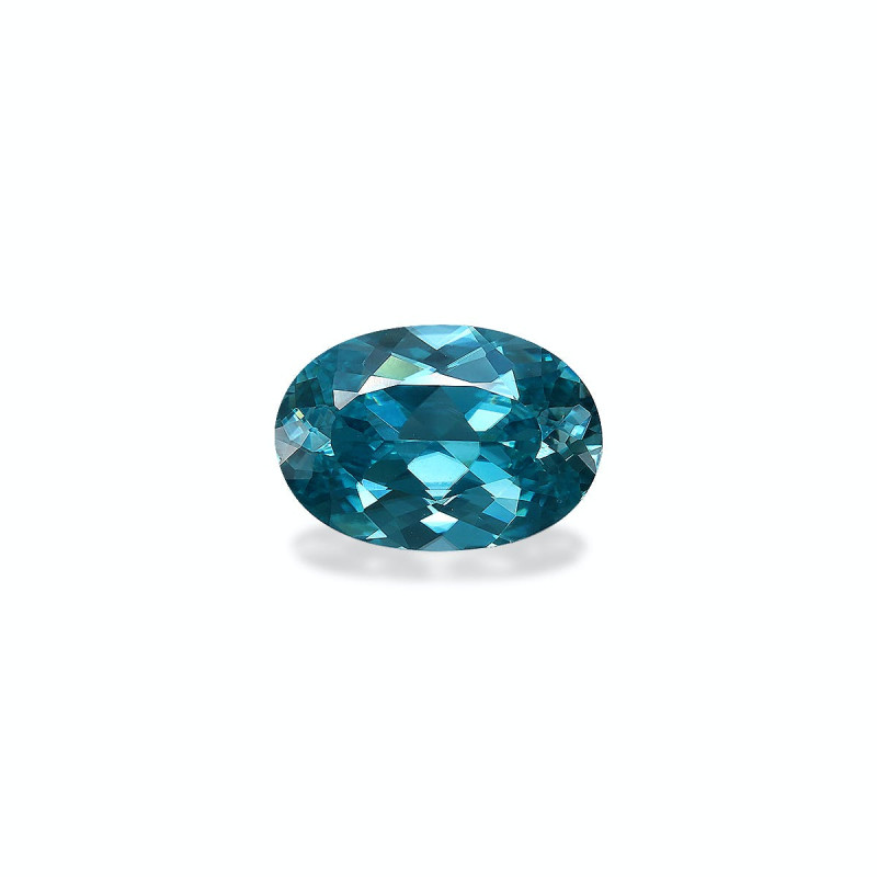 Zircon Bleu taille OVALE Bleu 5.27 carats