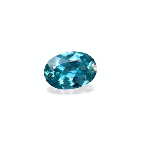 Blauer Zirkon lengte OVAL Blau 5.27 karaten