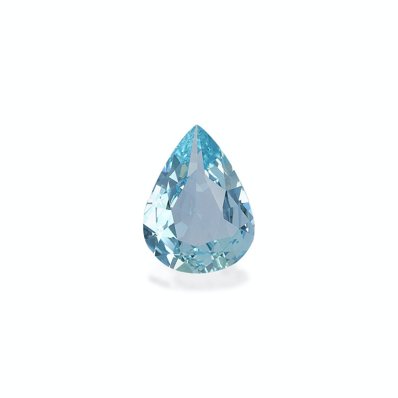 Pear-cut Aquamarine Baby Blue 2.35 carats