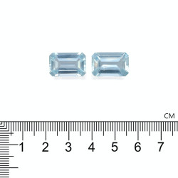 Rechthoekig geslepen Aquamarijn Baby Blauw 16.11 karaat