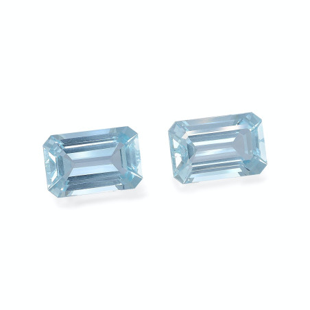 Aigue-Marine taille RECTANGULARE Baby Blue 17.85 carats