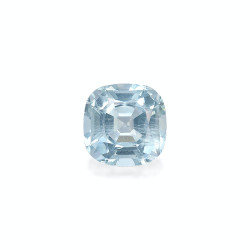 CUSHION-cut Aquamarine Sky...