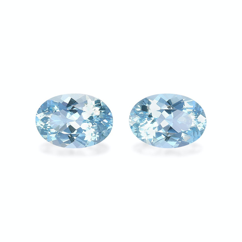 OVAL-cut Aquamarine Baby Blue 3.96 carats
