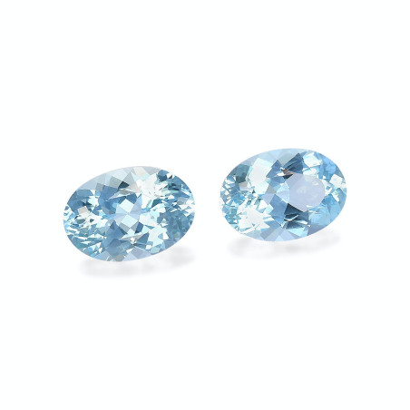 Aigue-Marine taille OVALE Baby Blue 3.96 carats
