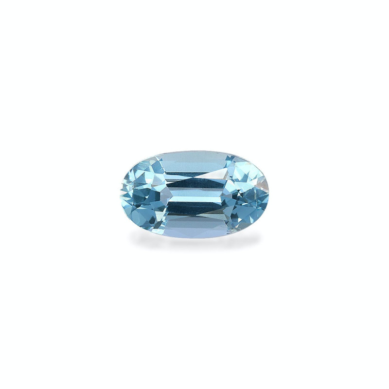 Aigue-Marine taille OVALE Ice Blue 1.52 carats