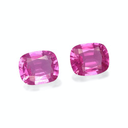 Rubelliet kussen geslepen Fuscia Roze 1.40 karaat