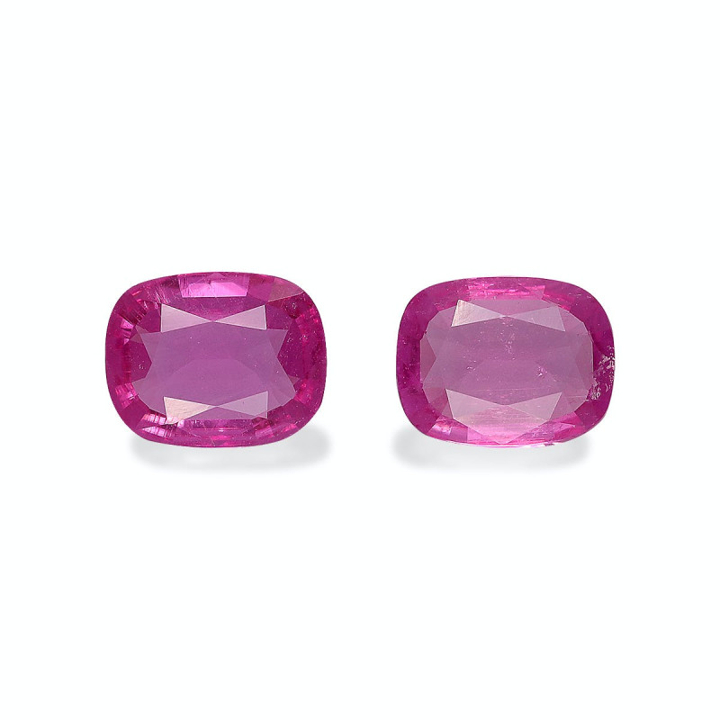 CUSHION-cut Rubellite Tourmaline Fuscia Pink 1.62 carats