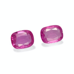 Rubelliet kussen geslepen Fuchsia Roze 1,62 karaat