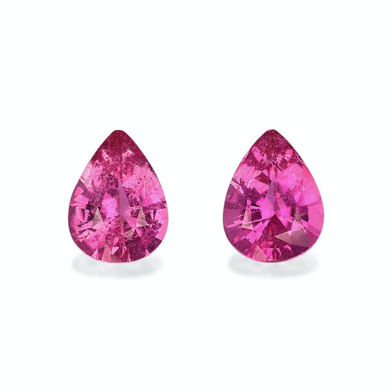 红碧榴石 taille 梨子 紫红色粉红 1.55 carats