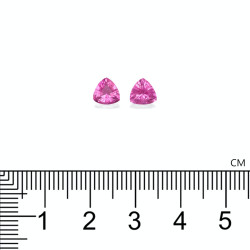 Trilliant geslepen Rubelliet Fuscia Roze 1.30 karaat