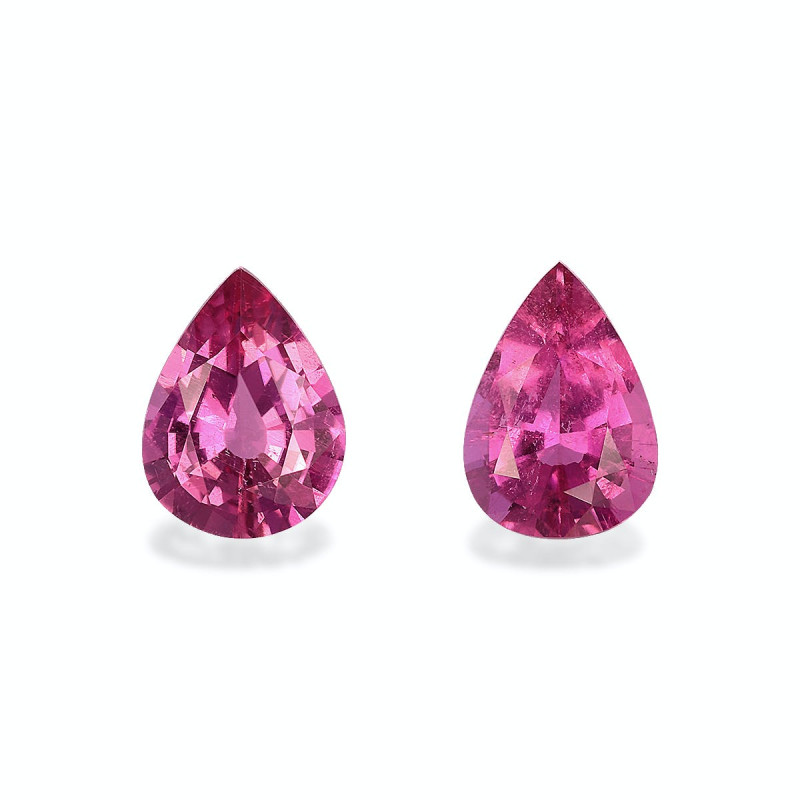 红碧榴石 taille 梨子 紫红色粉红 1.83 carats