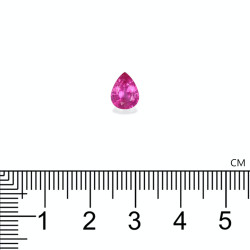Rubelliet Peer geslepen Roze 1,02 karaat