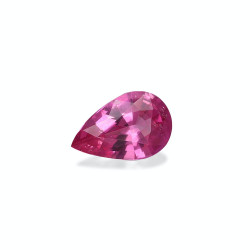 Rubelliet Peer Geslepen Fuscia Roze 1.10 karaat