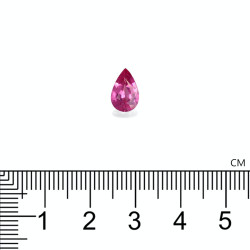 Rubelliet Peer Geslepen Fuscia Roze 1.10 karaat