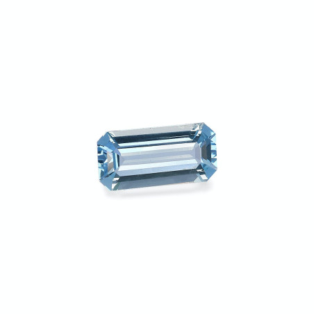 Aigue-Marine taille RECTANGULARE Bleu 1.35 carats