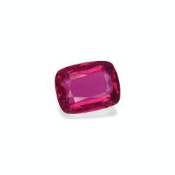 Rubelliet kussen geslepen Fuscia Roze 3,69 karaat