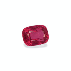 Rubelliet kussen geslepen Fuscia Roze 5.16 karaat