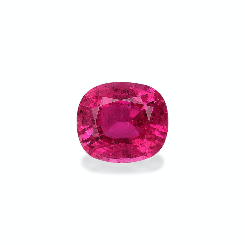 CUSHION-cut Rubellite Tourmaline Fuscia Pink 3.29 carats