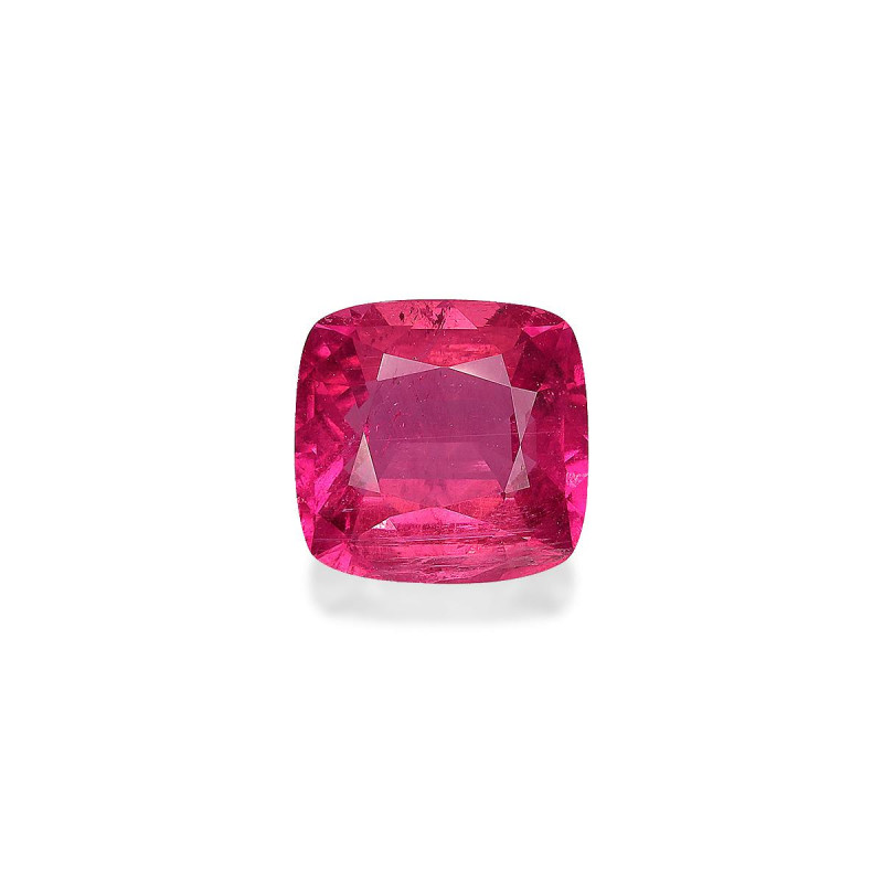 CUSHION-cut Rubellite Tourmaline Fuscia Pink 3.21 carats