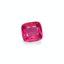 Rubelliet kussen geslepen Fuscia Roze 3,21 karaat