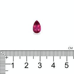 Rubelliet Peer Geslepen Fuscia Roze 1,86 karaat