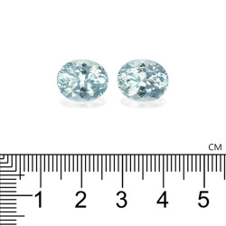 Ovaal geslepen Baby Blauwe Aquamarijn van 11.24 karaat