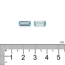Rechthoekig geslepen Hemelsblauwe Aquamarijn 2.31 karaat