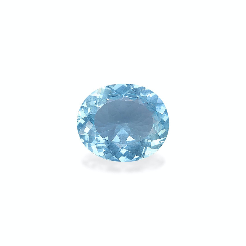 OVAL-cut Aquamarine Baby Blue 5.34 carats