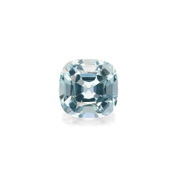 CUSHION-cut Aquamarine Sky...