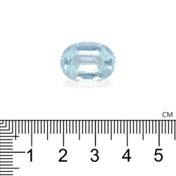 Ovaal geslepen Hemelsblauwe Aquamarijn van 11,27 karaat