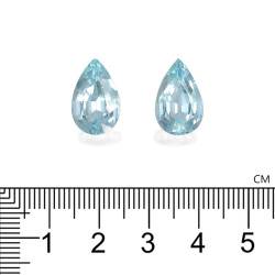 Peervormige Baby Blauwe Aquamarijn van 10,87 karaat