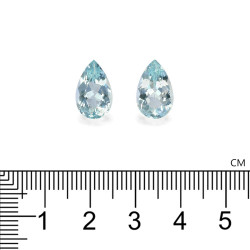 Peervormige Baby Blauwe Aquamarijn van 6.71 karaat