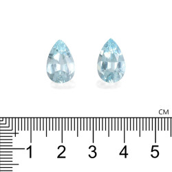Violet spinel Baby Blue peervormige maat 7,50 karaat
