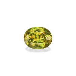 OVAL-cut Sphene Lime Green...