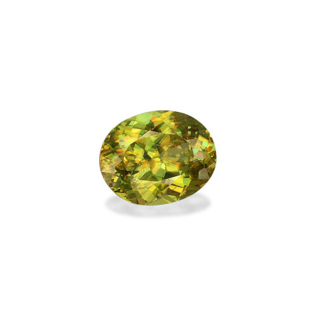 OVAL-cut Sphene Lime Green 3.17 carats