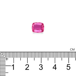 Rubelliet kussen geslepen Bubblegum Roze 2,20 karaat