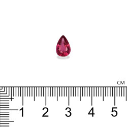 Rubelliet Peer Geslepen Fuscia Roze 1,37 karaat