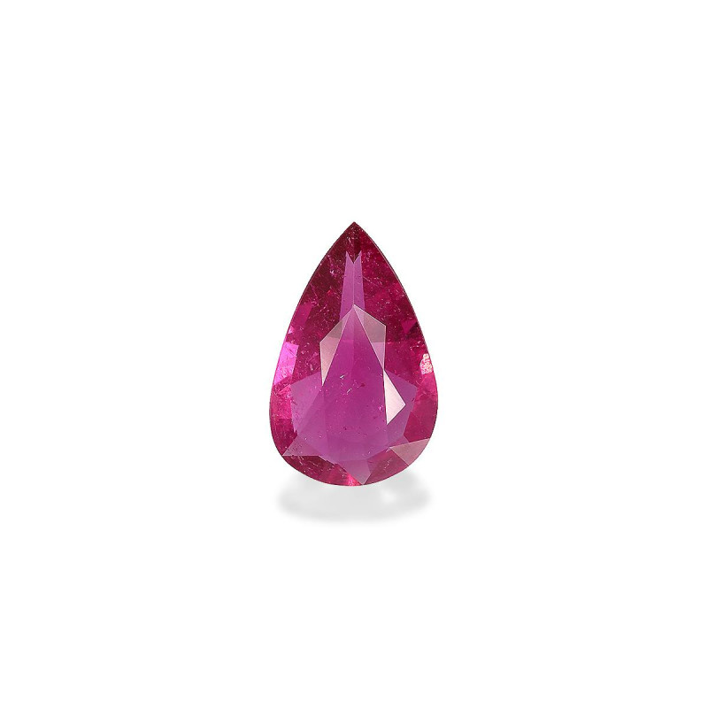 红碧榴石 taille 梨子 紫红色粉红 1.67 carats